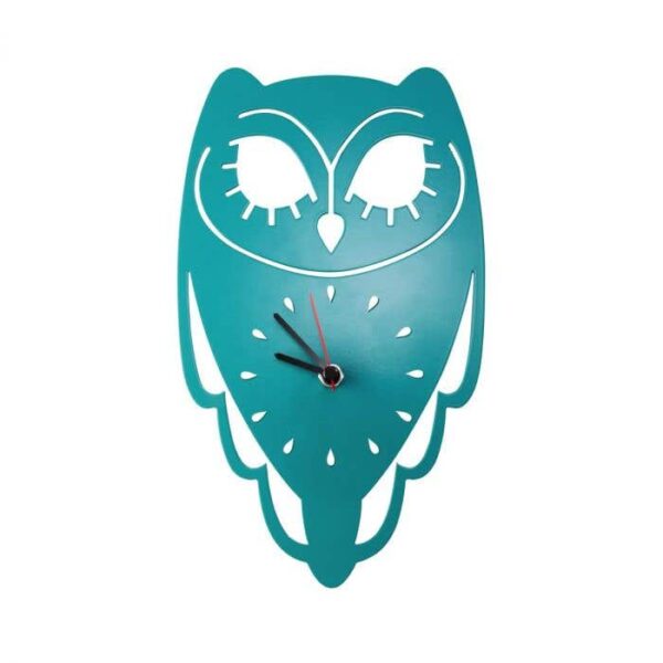 3co-hoot-teal_3.jpg WALL CLOCK