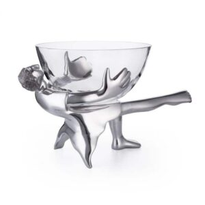GLASS BOWL AND STAND